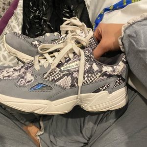Adidas snake skin sneakers